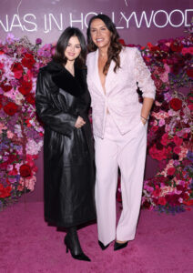 Selena Gomez, left, and Karla Sofía Gascón attend the "Emilia Pérez Latinas in Hollywood Tastemaker